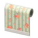 Animal Crossing Green Flower-print Wall Image