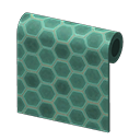 Green Honeycomb-Tile Wall