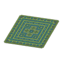 Animal Crossing Green Kilim-style Carpet Image