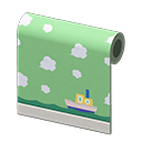 Animal Crossing Green Playroom Wall Image