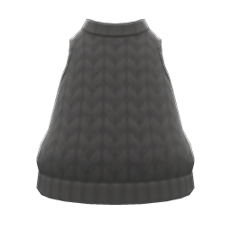 Animal Crossing Hand-knit Tank|Black Image