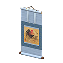 Animal Crossing Hanging Scroll|Blue / Bird Image