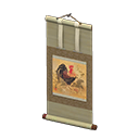 Hanging Scroll Brown / Bird