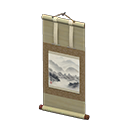 Hanging Scroll Brown / Mountains