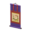 Hanging Scroll Purple / Flower