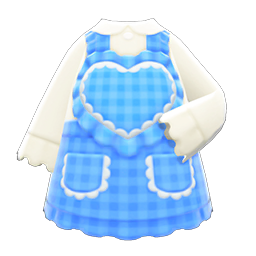 Animal Crossing Heart Apron|Blue Image