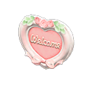 Heart Doorplate Pink