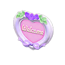 Heart Doorplate Purple