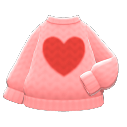 Animal Crossing Heart Sweater|Pink Image