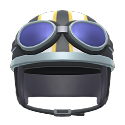 Animal Crossing Helmet With Goggles|Black Image