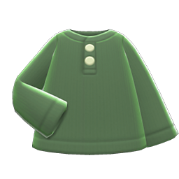 Animal Crossing Henley Shirt|Green Image