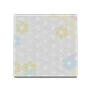 Animal Crossing Hexagonal Floral Flooring Image