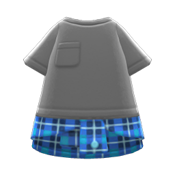 Animal Crossing Hip-wrap Shirt|Blue Image