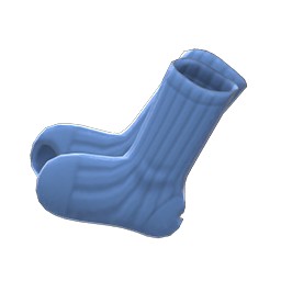 Animal Crossing Holey Socks|Blue Image