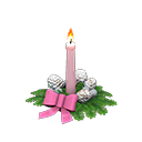 Holiday Candle Pink