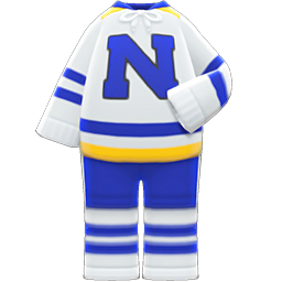 Ice-hockey Uniform White & blue