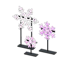 Animal Crossing Illuminated Snowflakes|Pink Image