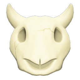 Animal Crossing Imitation Cow Skull Image