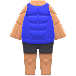 Animal Crossing Instant-muscles Suit|Blue Image