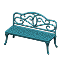 Iron Garden Bench Blue