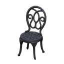 Animal Crossing Iron Garden Chair|Black Image