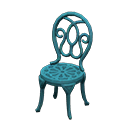 Iron Garden Chair Blue