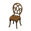 Iron Garden Chair Brown