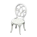 Iron Garden Chair White
