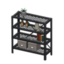 Animal Crossing Iron Shelf|Black Image