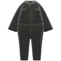Animal Crossing Jumper Work Suit|Black Image