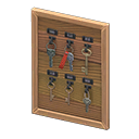 Key Holder Dark wood