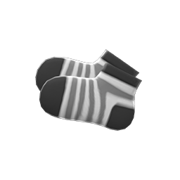 Animal Crossing Kiddie Socks|Black & gray Image