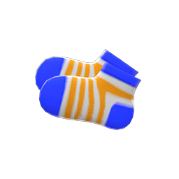 Kiddie Socks Blue & orange