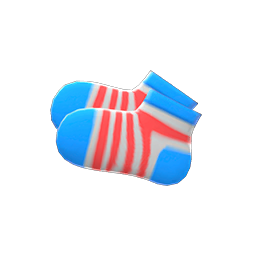 Kiddie Socks Light blue & red