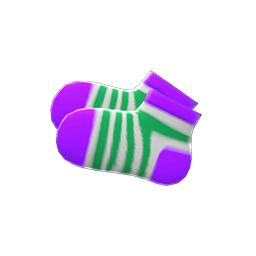 Kiddie Socks Purple & green