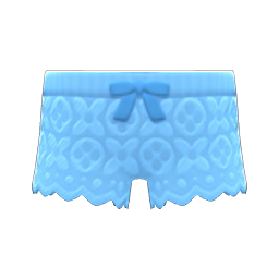 Lace Shorts Blue