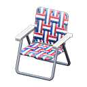 Lawn Chair Red & white & blue