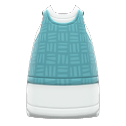 Animal Crossing Layered Sleeveless Dress|Moss green Image