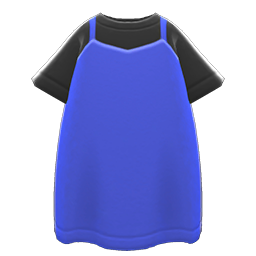 Layered Tank Dress Blue