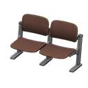 Animal Crossing Lecture-hall Bench|Dark brown Image