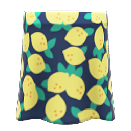 Animal Crossing Lemon Skirt|Black Image