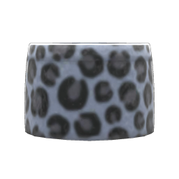 Leopard Miniskirt Gray
