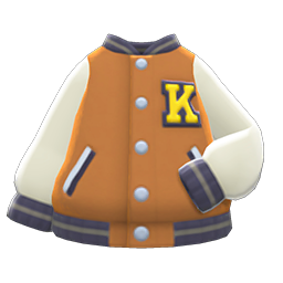 Animal Crossing Letter Jacket|Beige Image