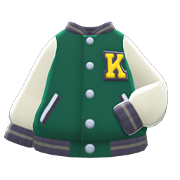 Letter Jacket Green