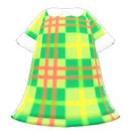 Animal Crossing Lively Plaid Dress Image