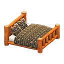 Log Bed Orange wood / Bears