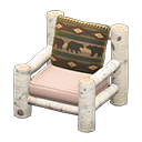 Log Chair White birch / Bears