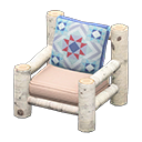 Log Chair White birch / Quilted