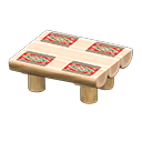 Log Dining Table White wood / Southwestern flair