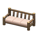 Animal Crossing Log Extra-long Sofa|Dark wood Image